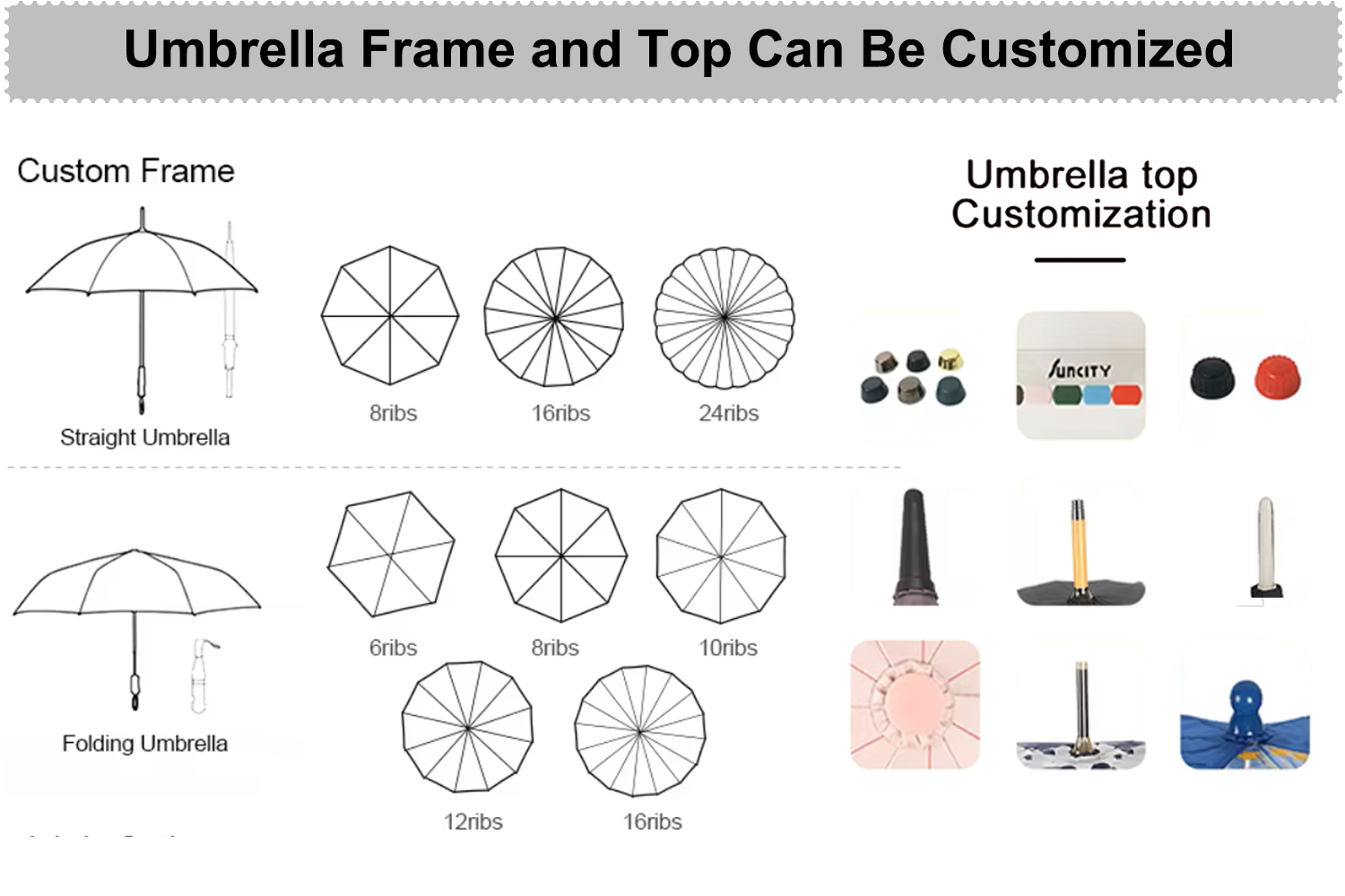 4.Umbrella Frame and top 4.Umbrella Frame and top