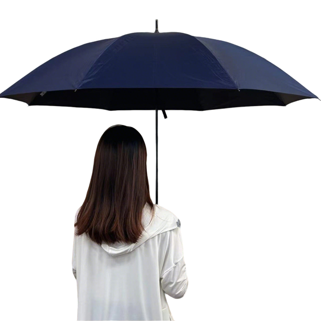 UV-Blocking Golf Umbrella with Wood Handle 