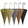 Two tone Windproof Large Straight Umbrella for Rain