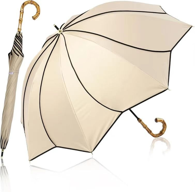 Long Umbrella for Both Sun and Rain Straight Umbrella