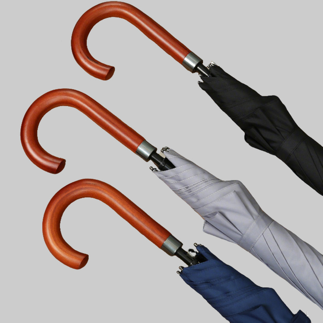 Wind-Resistant Long Umbrella Windproof Automatic Straight Umbrella