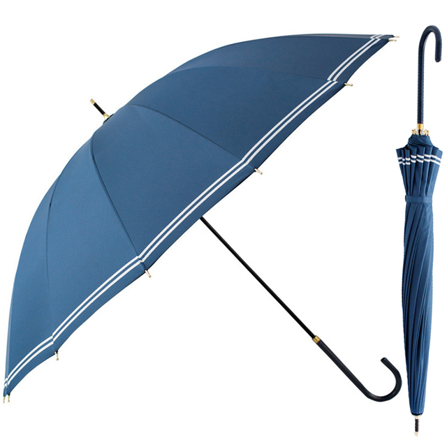 Wind-Resistant Umbrella Windproof Straight Umbrella with for Rain 