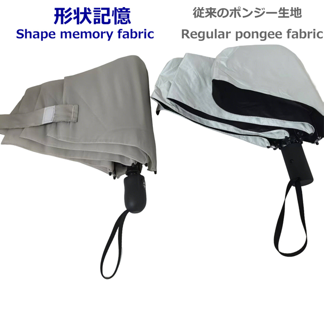 Fold in 2 Seconds Shape Memory Folding Umbrella Golf umbrella Windproof and Rainproof Strong
