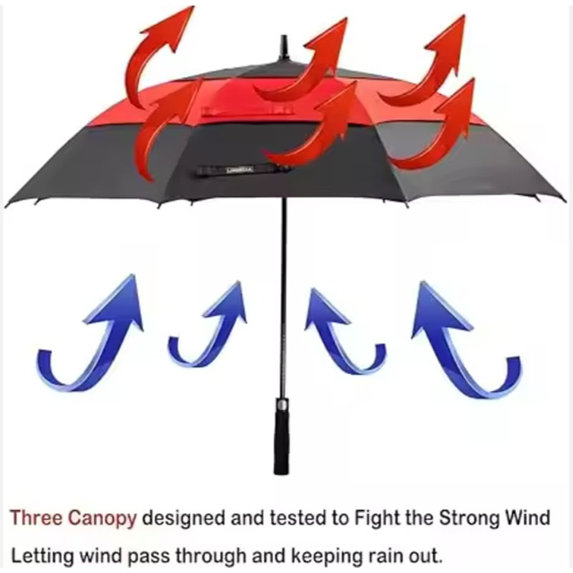 Three-layer Windproof Tent Large-size Golf Umbrella for Business Use