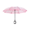 Reverse Double-Layer Transparent Umbrella - Hands-Free Long Handle for Men & Women