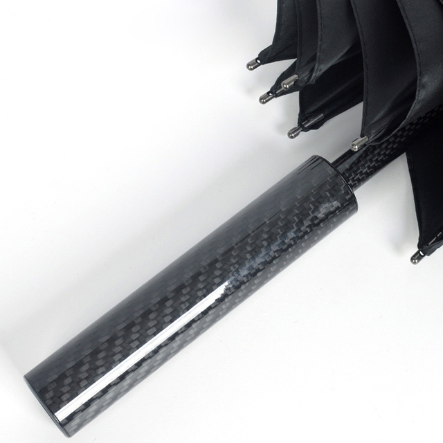 Super Light Carbon Windproof Straight Umbrella 70CM 290g