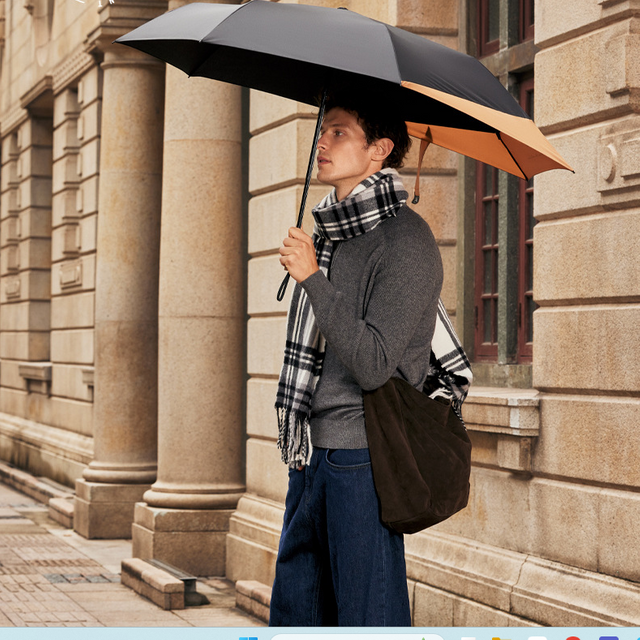  Automatic Compact Umbrella 8 Ribs - UV Block Sun Shield & Waterproof with PET Quick-Fold Patch