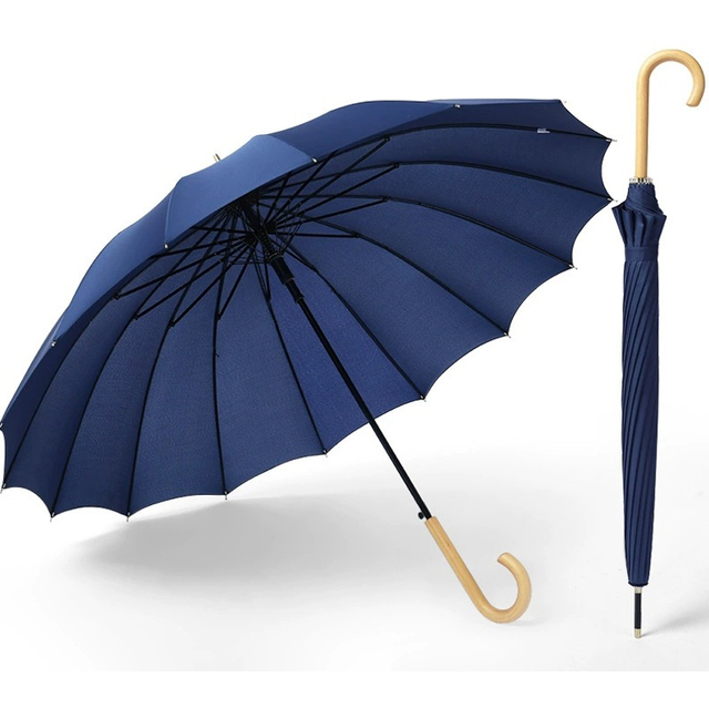 Super Water Repellent Straight Umbrella Strong Windproof Umbrella