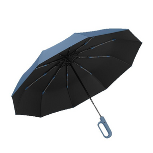 Reverse Folding Umbrella - Compact Travel/Business Umbrella with Aluminum Frame | Customizable