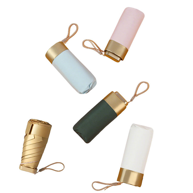 Mini Umbrella Pocket Umbrella Folding Umbrella Heat Shielding Parasol 