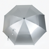 Titanium Silver PU Coated Windproof Golf Umbrella - 62