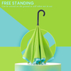  Reverse Folding Self-Standing Windproof Umbrella, Double-Layer Lightweight Travel Umbrella for Men & Women