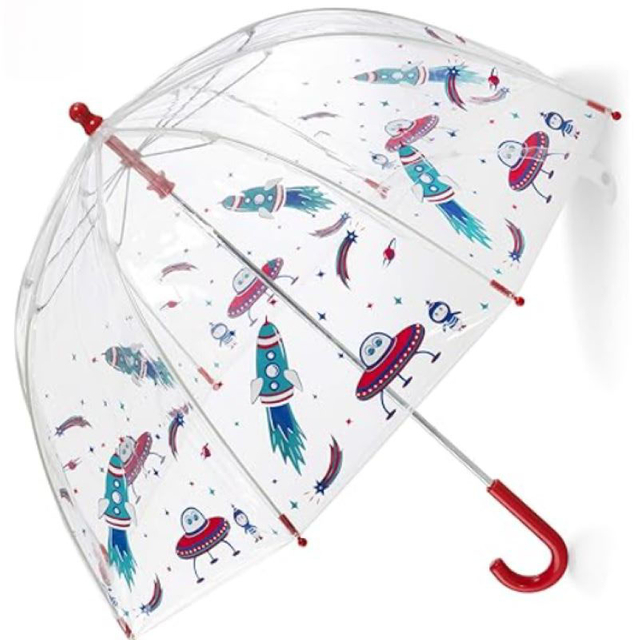 Kids Clear Bubble Umbrella with Dome Canopy, Lightweight Design, Wind and Rain Protection Umbrella
