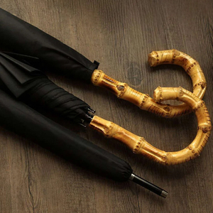 Bamboo Handle Umbrella Super Water-repellent Long Umbrella 70CM