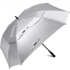 Titanium Silver PU Coated Windproof Golf Umbrella - 62