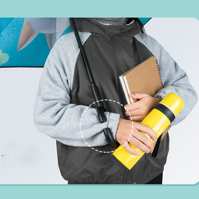 Hands-Free Kids Reverse Umbrella for All-Weather UV 50+ & Rain Protection