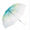 Long Transparent Umbrella Crystal-Clear Fashion Umbrella (Iridescent POE) - Long Handle for Rain or Shine