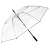 Clear Golf Umbrella Transparent Auto Open Large Stick Umbrella Oversized Windproof Waterproof with Sleeve for Women Men