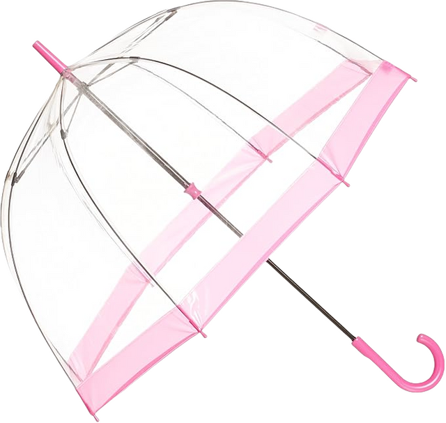 Clear Umbrella Unbreakable Transparent Umbrellas for Wedding Photos (Windproof)