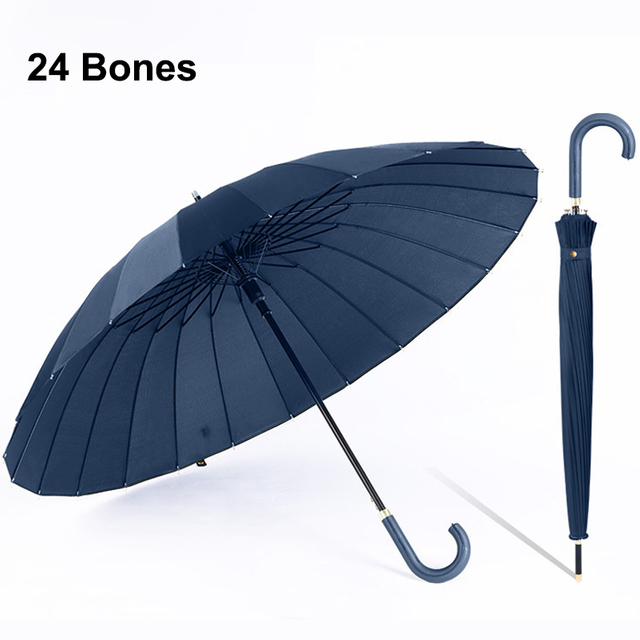 Windproof Umbrella Water Repellent Stick Umbrella 24 Bones 