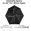 Outdoor Sun Shade Umbrella for Garden, Patio, Terrace, Villa and Commercial Stall