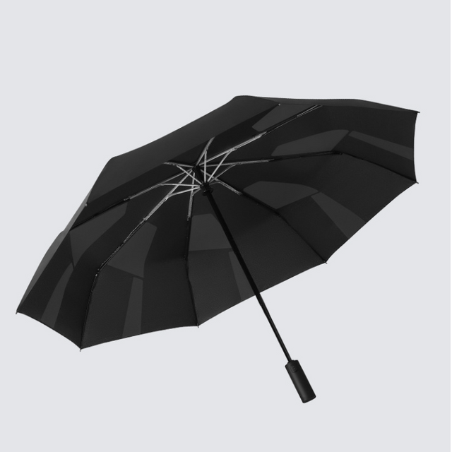  Automatic Compact Umbrella 8 Ribs - UV Block Sun Shield & Waterproof with PET Quick-Fold Patch