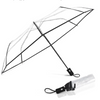 Clear Travel Umbrella Windproof, Automatic Open and Close Transparent Foldable Compact Umbrella for Rain