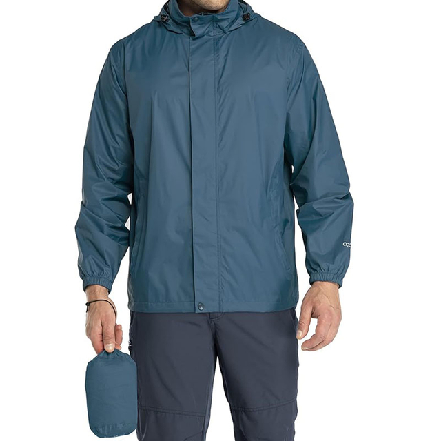 Waterproof Rain Jacket - Ultra-Lightweight & Breathable Windproof Coat for Men
