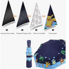 Kids' Reflective Safety Umbrella - Cartoon Compact Folding Design with UV Protection for Sun And Rain 